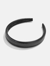 BaubleBar Morgan Headband - Black - 
    Black faux leather headband
  
