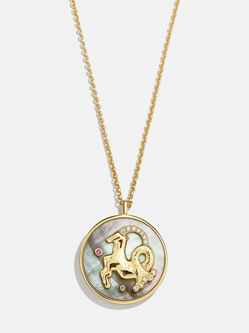 BaubleBar Capricorn - 
    Reversible, Mother of Pearl and 18K Gold Plated Sterling Silver
  
