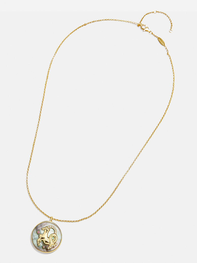 BaubleBar Capricorn - 
    Reversible, Mother of Pearl and 18K Gold Plated Sterling Silver
  
