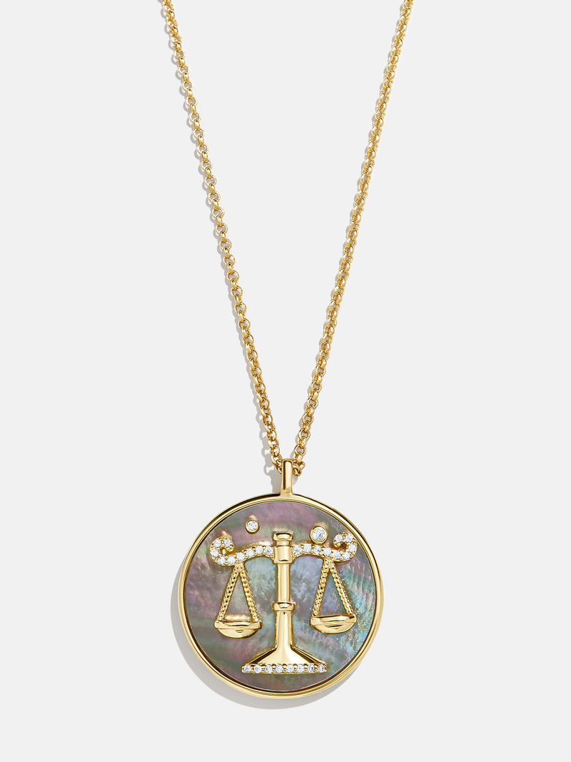 BaubleBar Libra - 
    Reversible, Mother of Pearl and 18K Gold Plated Sterling Silver
  
