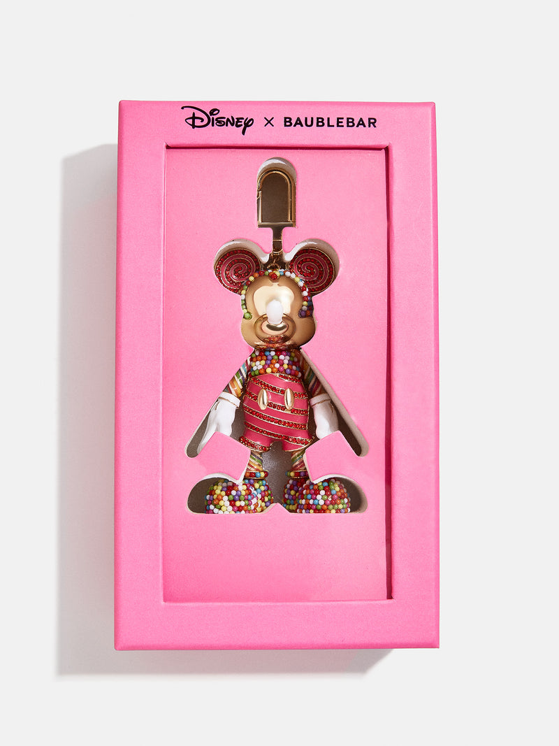 Disney Baublebar Mickey Mouse Reindeer Sparkle Keychain Charm Christmas New