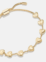 BaubleBar Gold - 
    Heart pull-tie bracelet
  
