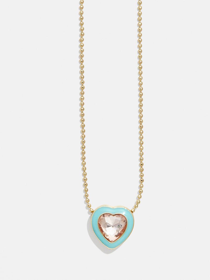 BaubleBar Blue - 
    Kids' heart necklace
  
