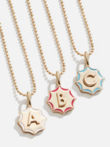 BaubleBar Carolyn Kids' Initial Necklace - Gold - 
    Gold and enamel initial necklace
  
