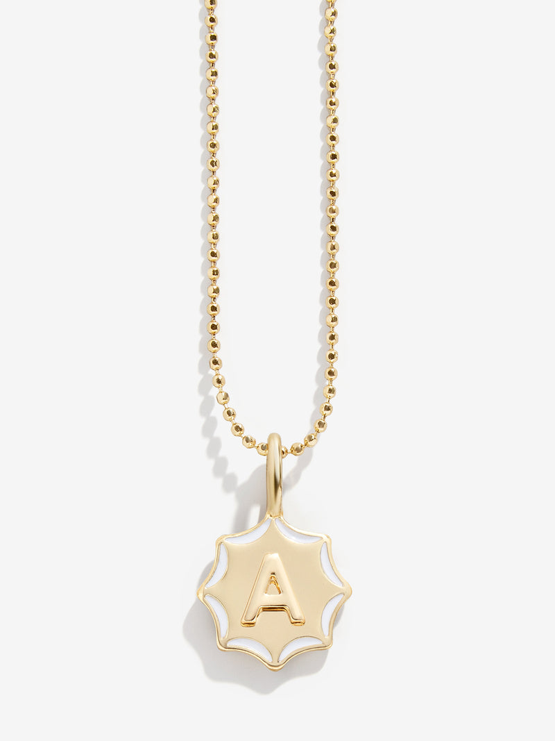 BaubleBar Carolyn Kids' Initial Necklace - Gold - 
    Gold and enamel initial necklace
  
