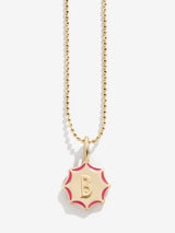 BaubleBar Carolyn Kids' Initial Necklace - Gold - 
    Gold and enamel initial necklace
  
