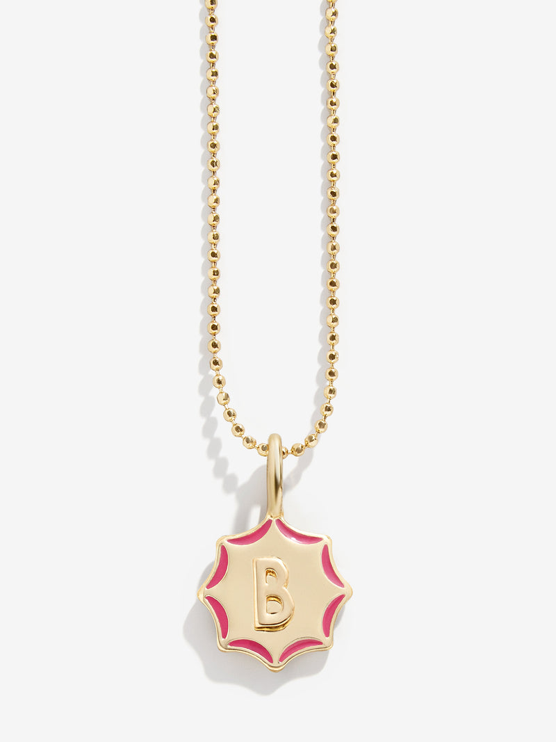 BaubleBar Carolyn Kids' Initial Necklace - Gold - 
    Gold and enamel initial necklace
  
