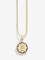 BaubleBar Carolyn Kids' Initial Necklace - Gold - 
    Gold and enamel initial necklace
  
