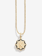BaubleBar Carolyn Kids' Initial Necklace - Gold - 
    Gold and enamel initial necklace
  
