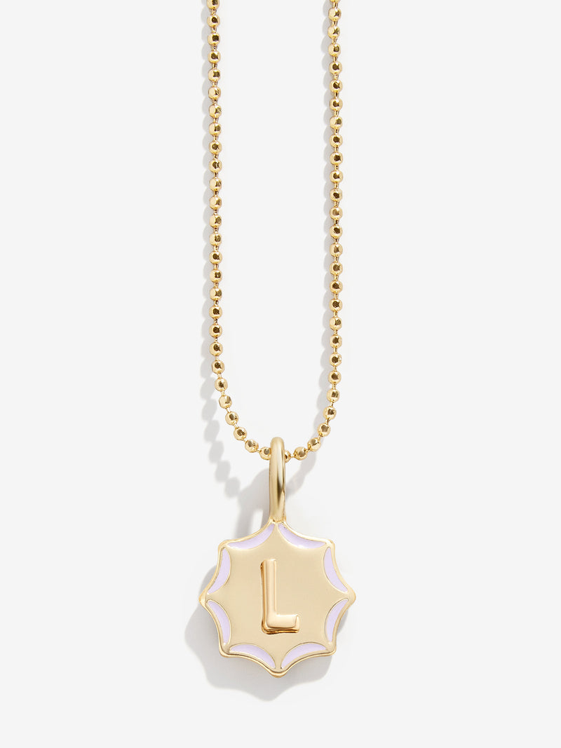 BaubleBar Carolyn Kids' Initial Necklace - Gold - 
    Gold and enamel initial necklace
  
