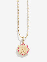 BaubleBar Carolyn Kids' Initial Necklace - Gold - 
    Gold and enamel initial necklace
  
