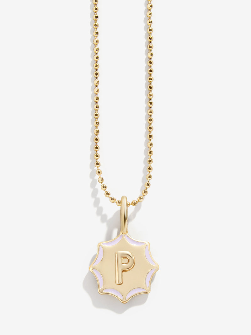 BaubleBar Carolyn Kids' Initial Necklace - Gold - 
    Gold and enamel initial necklace
  
