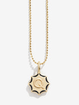 BaubleBar Carolyn Kids' Initial Necklace - Gold - 
    Gold and enamel initial necklace
  
