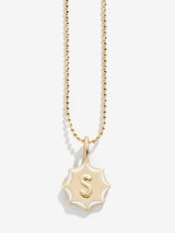 BaubleBar Carolyn Kids' Initial Necklace - Gold - 
    Gold and enamel initial necklace
  
