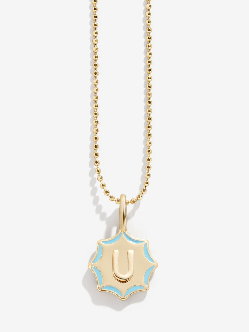 BaubleBar Carolyn Kids' Initial Necklace - Gold - 
    Gold and enamel initial necklace
  
