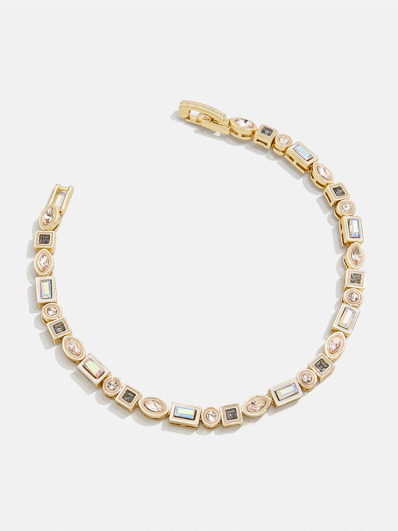 BaubleBar Kayden Bracelet - Gold - 
    Enamel and mixed stone tennis bracelet
  
