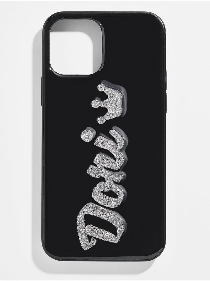 BaubleBar LBD Custom iPhone Case - Glitter Font - Enjoy 20% off custom gifts