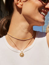 BaubleBar Bennett 18K Gold Adjustable Tennis Necklace - 18K Gold Plated Sterling Silver, Cubic Zirconia stones