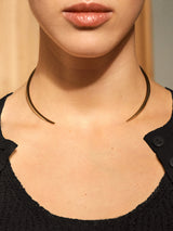 BaubleBar Jameika Collar Necklace - Reversible gold collar necklace