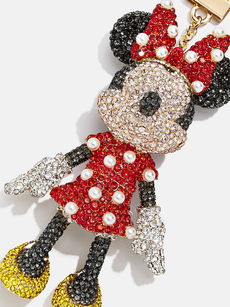 NWT DISNEY PARKS Minnie Mouse Ears Bow Keychain/Bag Charm