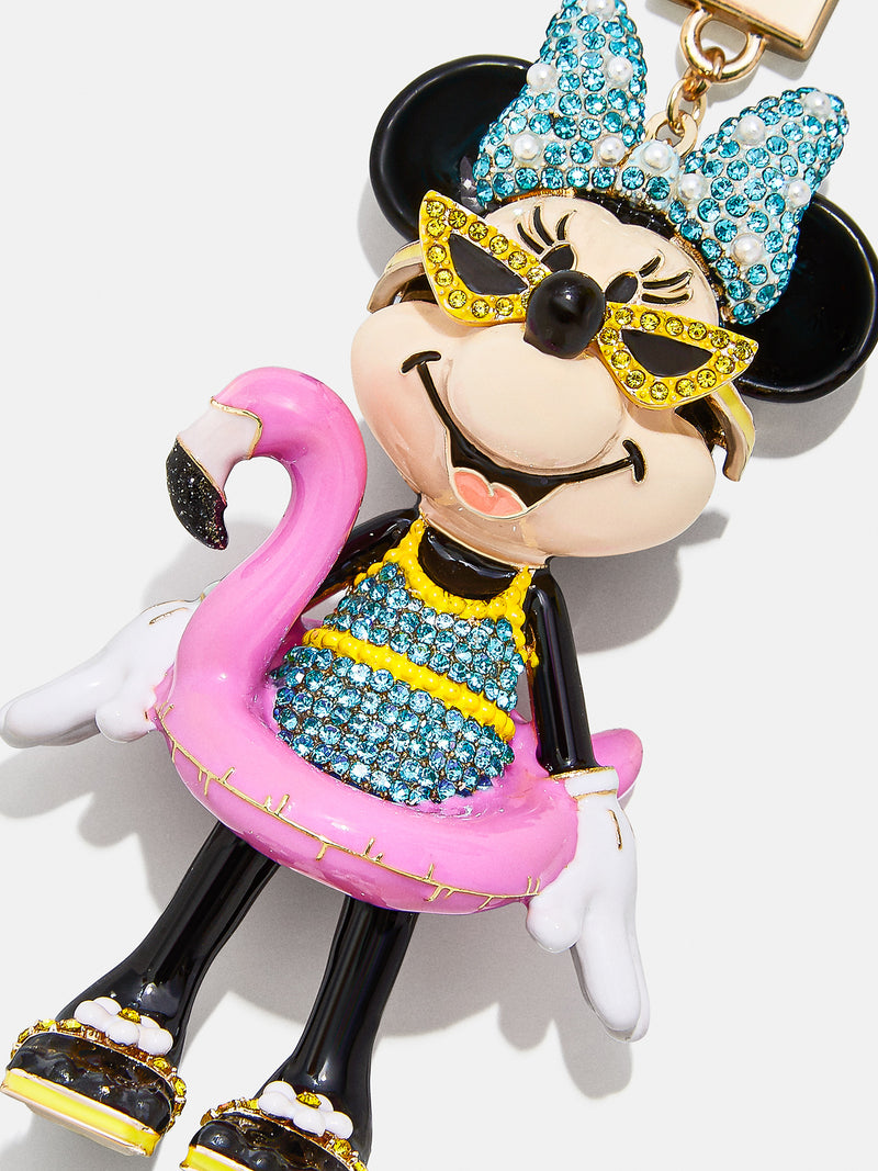 BaubleBar Minnie Mouse disney Bag Charm - Pool Party - 
    Disney keychain
  
