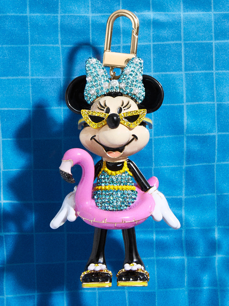 BaubleBar Minnie Mouse disney Bag Charm - Pool Party - 
    Disney keychain
  
