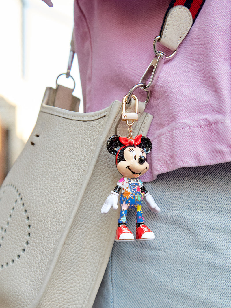 Minnie Mouse Disney Bag Charm - Spa Day – Disney keychain – BaubleBar