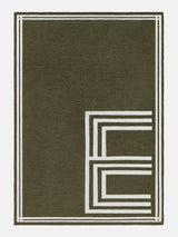 BaubleBar Letter Together Custom Blanket - Natural / Olive - Get Gifting: Enjoy 20% Off​