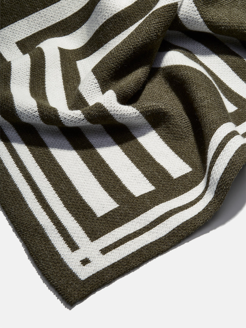 BaubleBar Letter Together Custom Blanket - Natural / Olive - 
    Custom, machine washable blanket
  
