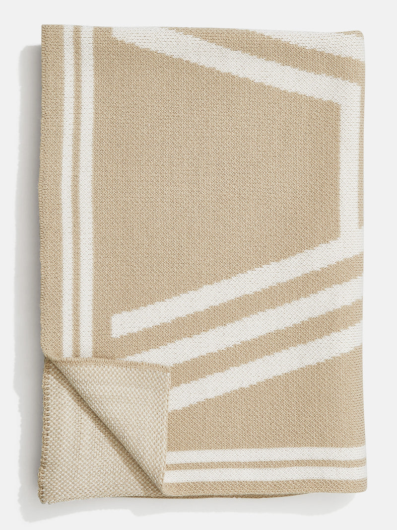BaubleBar Letter Together Custom Blanket - Natural / Beige - Best selling blankets, immediate ship
