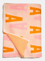 BaubleBar Mirror Image Custom Blanket - Pink/Orange - Best selling blankets, immediate ship