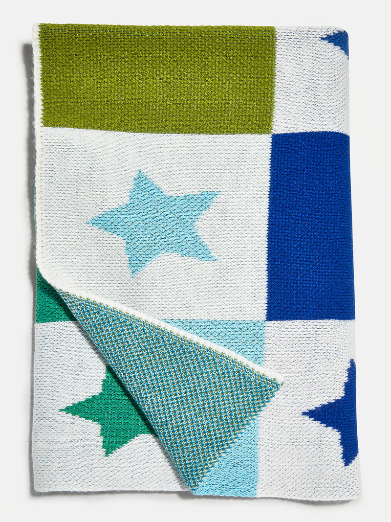 BaubleBar Takes A Village Kids' Custom Blanket - Blue / Green - 
    Custom, machine washable blanket
  
