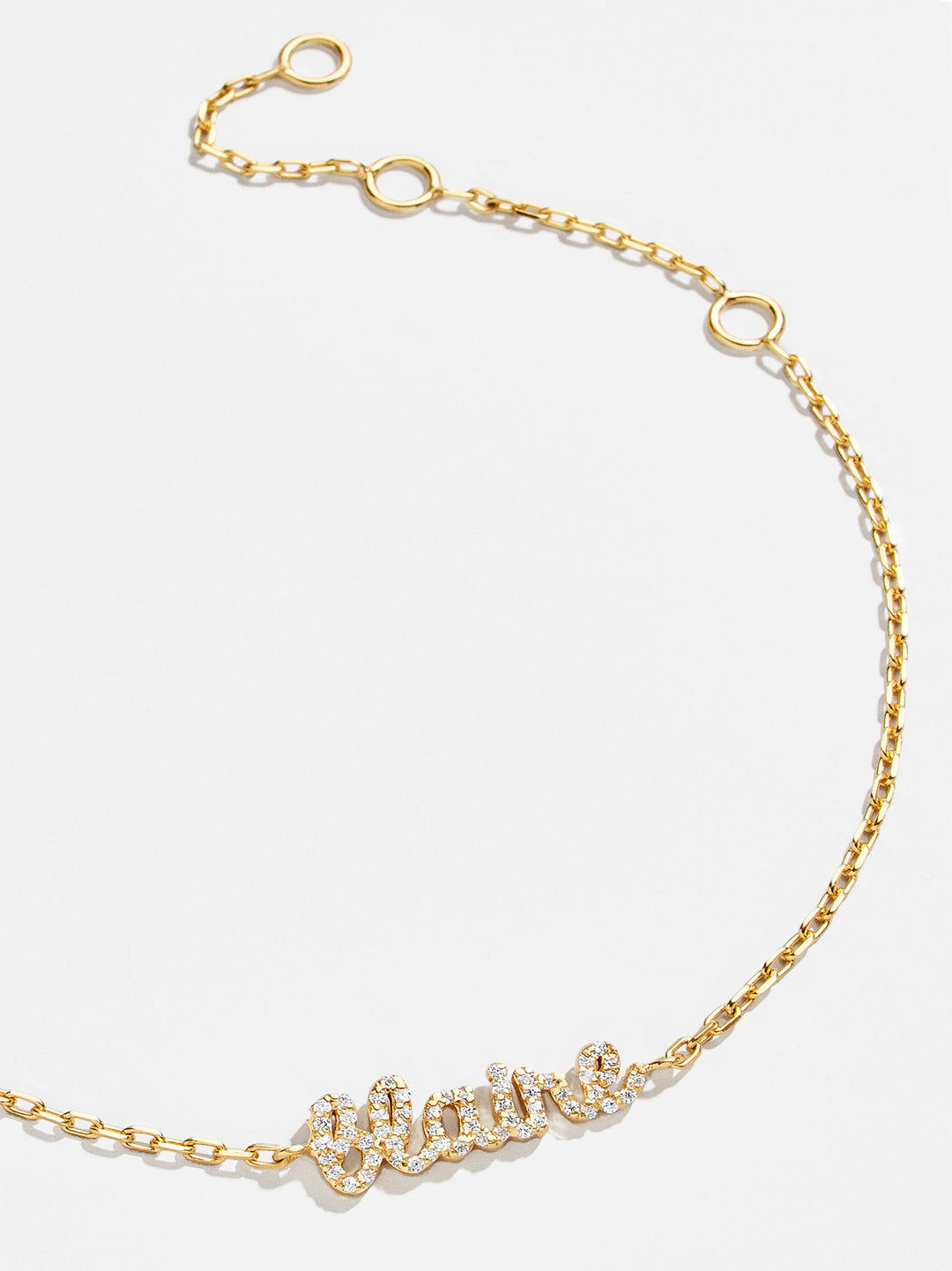 Jenna Pave Bracelet, Gold Plated main image 0