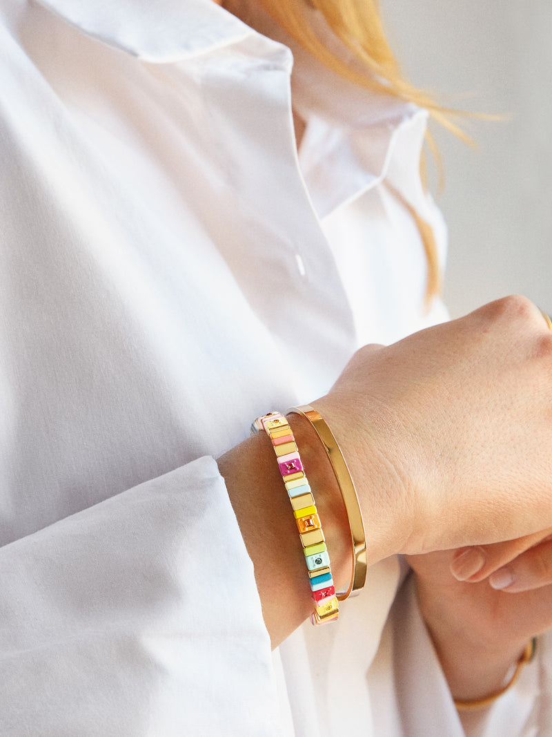 BaubleBar Multi - Enamel beaded stretch bracelet