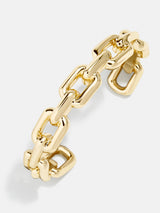 BaubleBar Mira Cuff Bracelet - Gold - Gold paperclip chain cuff bracelet