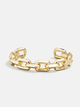 BaubleBar Mira Cuff Bracelet - Gold - Gold paperclip chain cuff bracelet