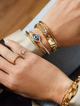 BaubleBar Aini Tennis Bracelet - Evil eye pull-tie bracelet