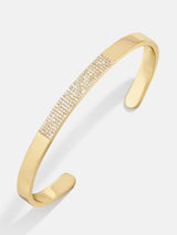 BaubleBar Michaela 18K Gold Cuff Bracelet - Gold/Pavé - 
    18K Gold Plated Sterling Silver, Cubic Zirconia stones
  
