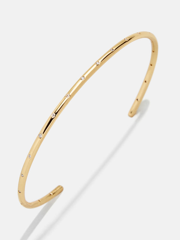 Rima 18K Gold Cuff Bracelet - Gold Dot