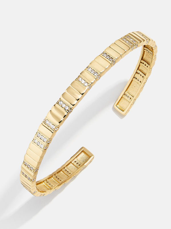 Raj Cuff Bracelet - 18K Gold Plated Sterling