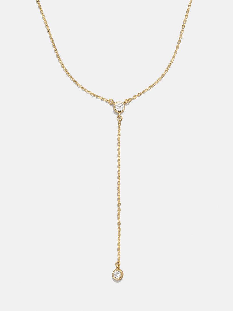 BaubleBar Dulce 18K Gold Necklace - Clear/Gold - 
    18K Gold Plated Sterling Silver, Cubic Zirconia stones
  
