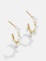 BaubleBar Serena 18K Gold Earrings - White - Cyber Monday Ends Tonight: Enjoy 30% Off​