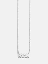 BaubleBar Sterling Silver Box Chain Custom Nameplate Necklace - Silver - 
    Enjoy 20% off - This Week Only
  
