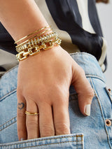 BaubleBar Tatiana 18K Gold Cuff Bracelet - Gold - 18K Gold Plated Sterling Silver