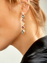 BaubleBar Iridescent - Mixed stone drop earrings
