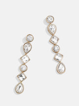 BaubleBar Clear - Mixed stone drop earrings