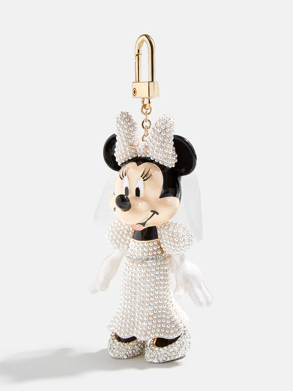 Minnie Mouse Disney Bag Charm - Bride