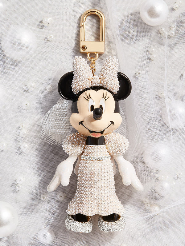 Minnie Mouse Disney Bag Charm - Bride