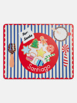 BaubleBar Santa's Cookies Kids' Custom Placemat - Customizable children's placemat