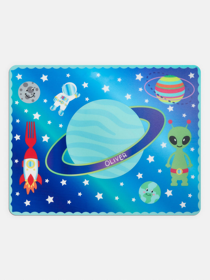 BaubleBar Out of this World Kids' Custom Placemat - Customizable children's placemat